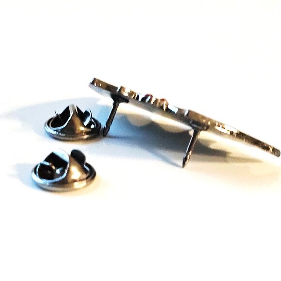 Mothman Enamel Pin Red Eyes Black Green Bat Shape Cryptid Collectible - Picture 2 of 3